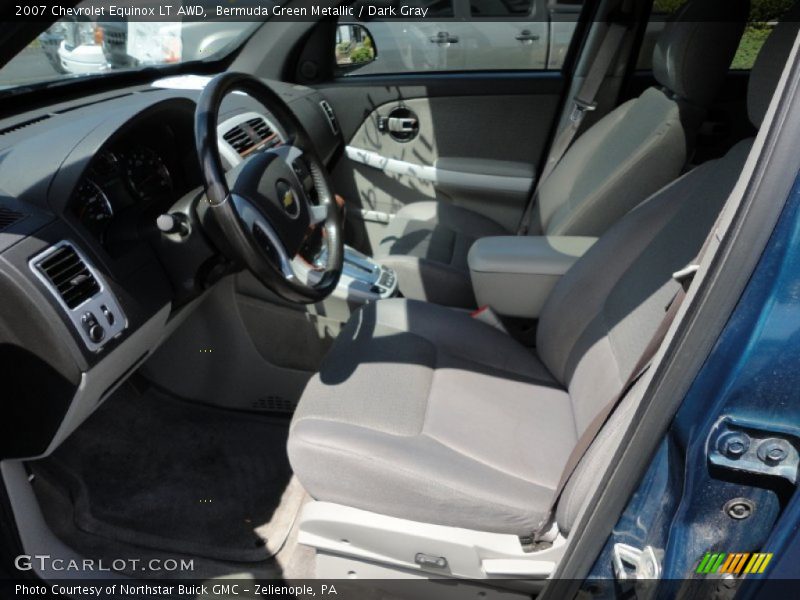 Bermuda Green Metallic / Dark Gray 2007 Chevrolet Equinox LT AWD