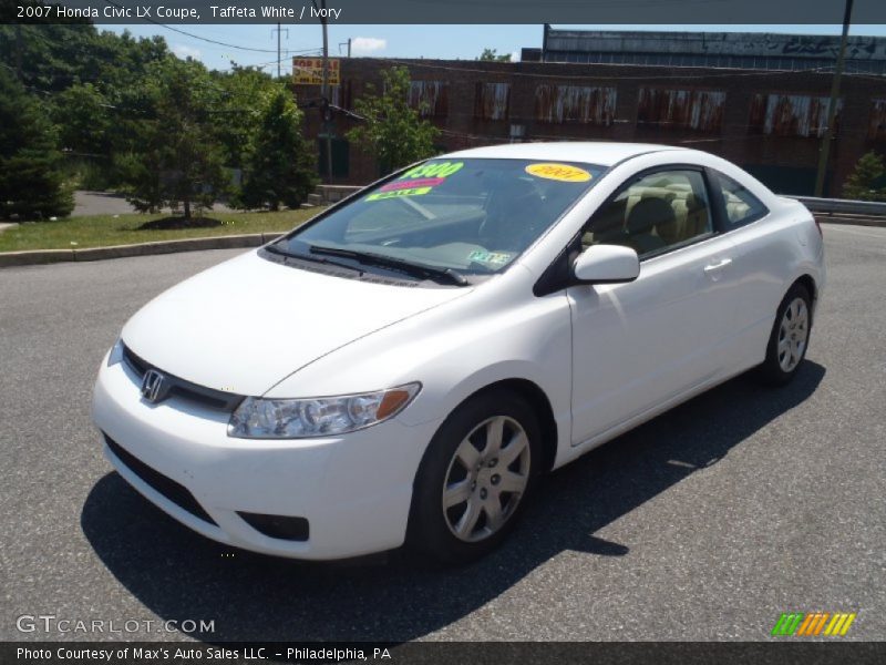 Taffeta White / Ivory 2007 Honda Civic LX Coupe