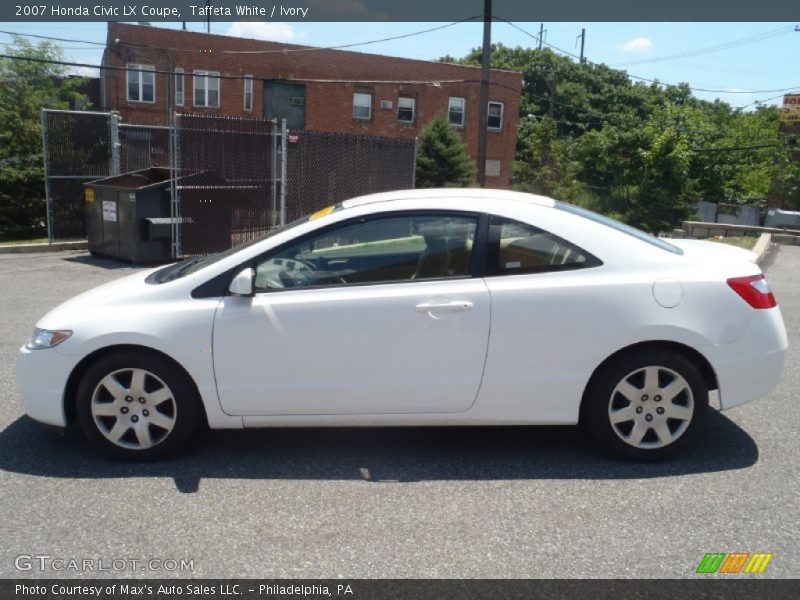 Taffeta White / Ivory 2007 Honda Civic LX Coupe