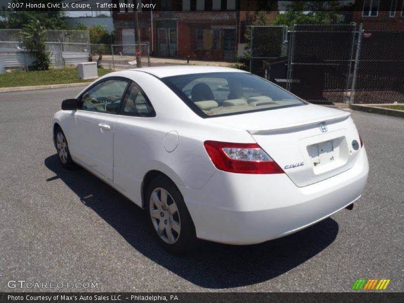 Taffeta White / Ivory 2007 Honda Civic LX Coupe