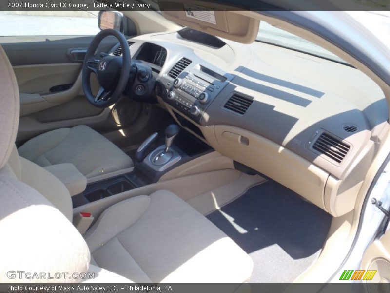 Taffeta White / Ivory 2007 Honda Civic LX Coupe