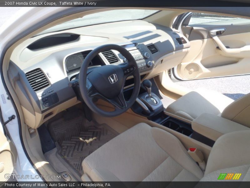 Taffeta White / Ivory 2007 Honda Civic LX Coupe