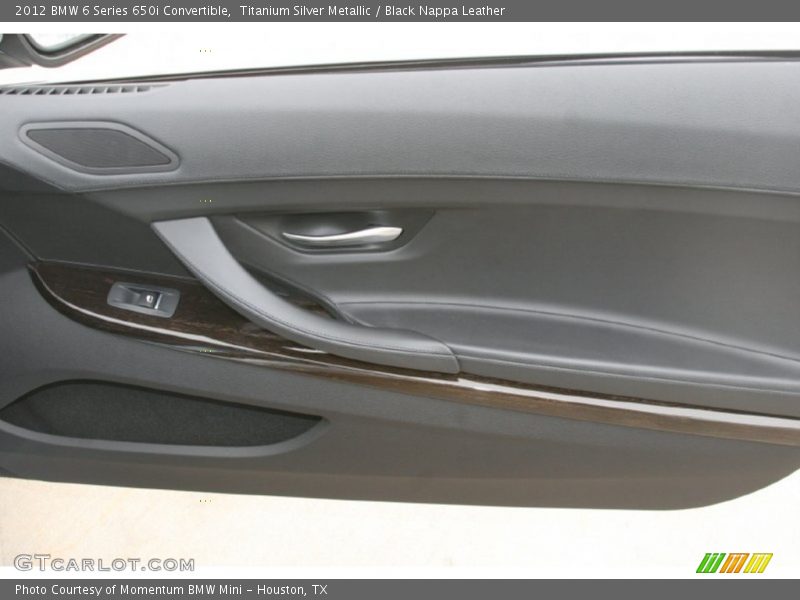 Titanium Silver Metallic / Black Nappa Leather 2012 BMW 6 Series 650i Convertible
