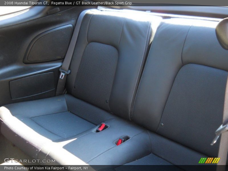 Regatta Blue / GT Black Leather/Black Sport Grip 2008 Hyundai Tiburon GT