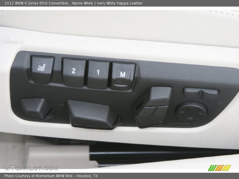 Controls of 2012 6 Series 650i Convertible