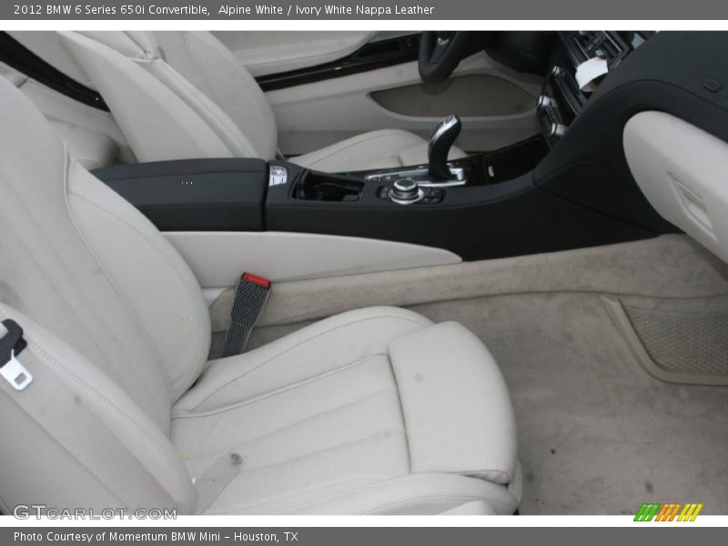 Alpine White / Ivory White Nappa Leather 2012 BMW 6 Series 650i Convertible