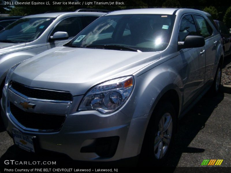 Silver Ice Metallic / Light Titanium/Jet Black 2011 Chevrolet Equinox LS