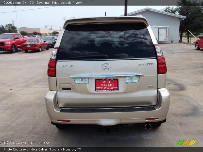 Savannah Beige Metallic / Ivory 2008 Lexus GX 470