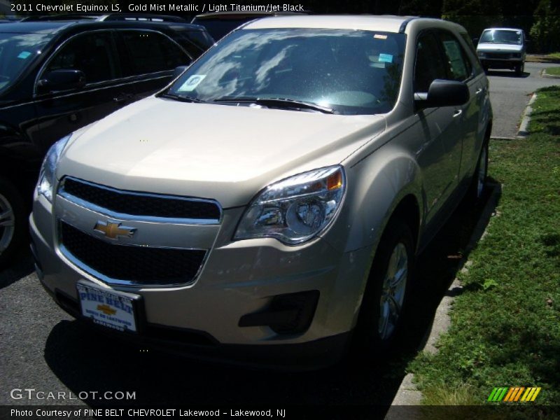 Gold Mist Metallic / Light Titanium/Jet Black 2011 Chevrolet Equinox LS