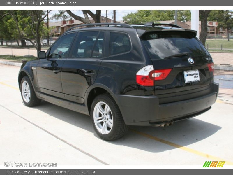 Jet Black / Sand Beige 2005 BMW X3 3.0i