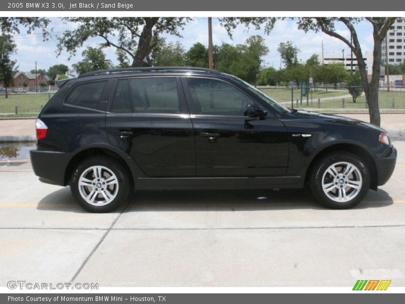 Jet Black / Sand Beige 2005 BMW X3 3.0i