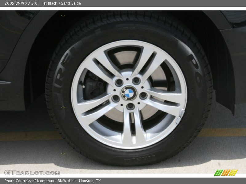 Jet Black / Sand Beige 2005 BMW X3 3.0i