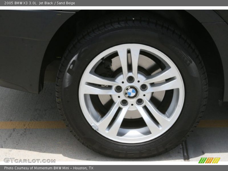 Jet Black / Sand Beige 2005 BMW X3 3.0i