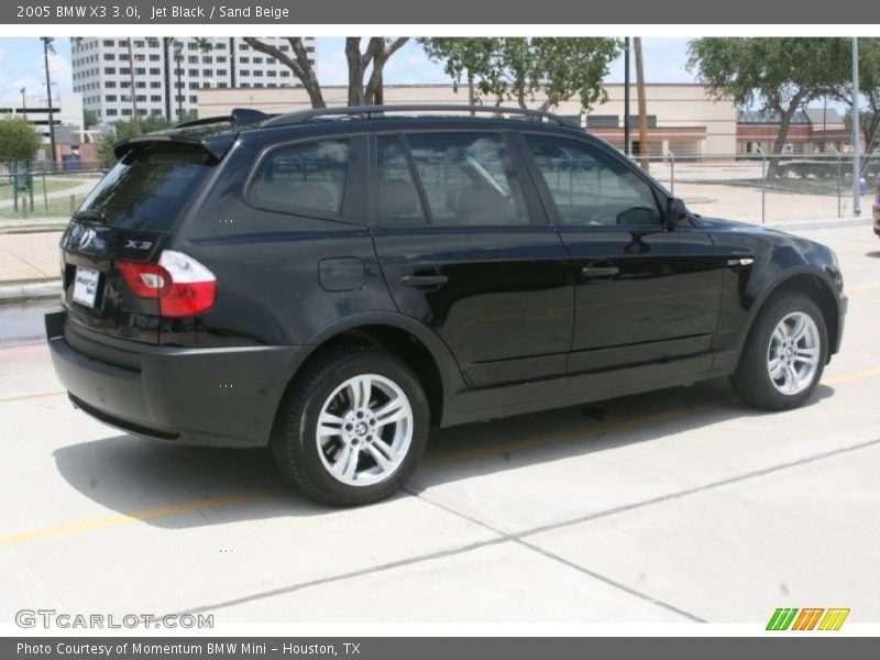 Jet Black / Sand Beige 2005 BMW X3 3.0i