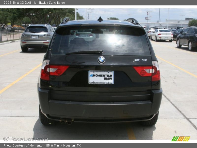 Jet Black / Sand Beige 2005 BMW X3 3.0i