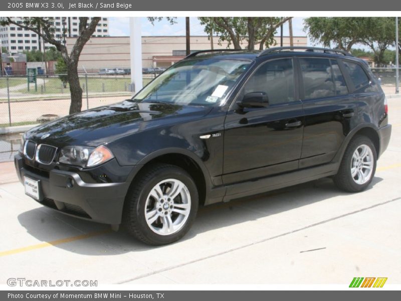 Jet Black / Sand Beige 2005 BMW X3 3.0i