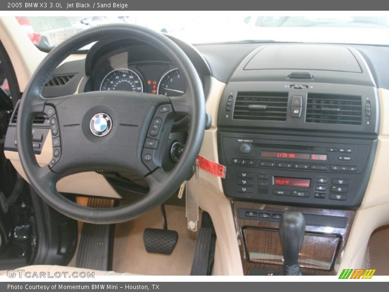 Jet Black / Sand Beige 2005 BMW X3 3.0i
