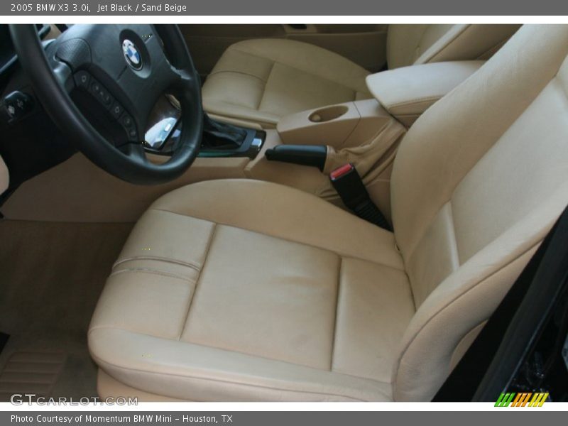 Jet Black / Sand Beige 2005 BMW X3 3.0i