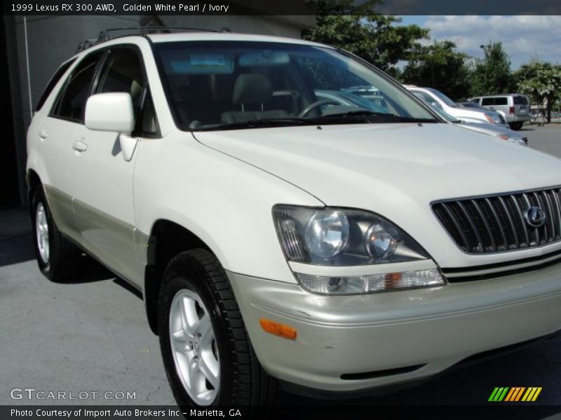 Golden White Pearl / Ivory 1999 Lexus RX 300 AWD