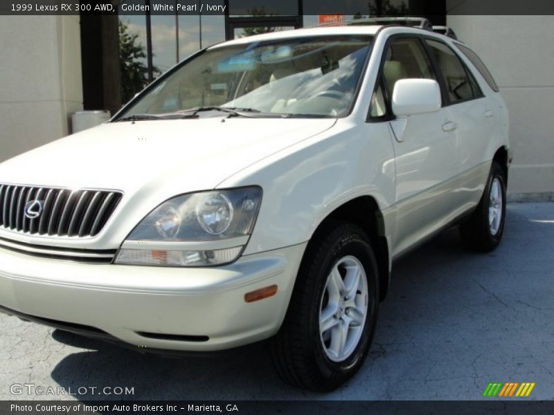 Golden White Pearl / Ivory 1999 Lexus RX 300 AWD