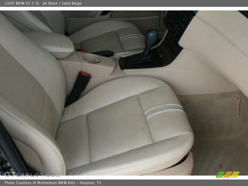Jet Black / Sand Beige 2005 BMW X3 3.0i