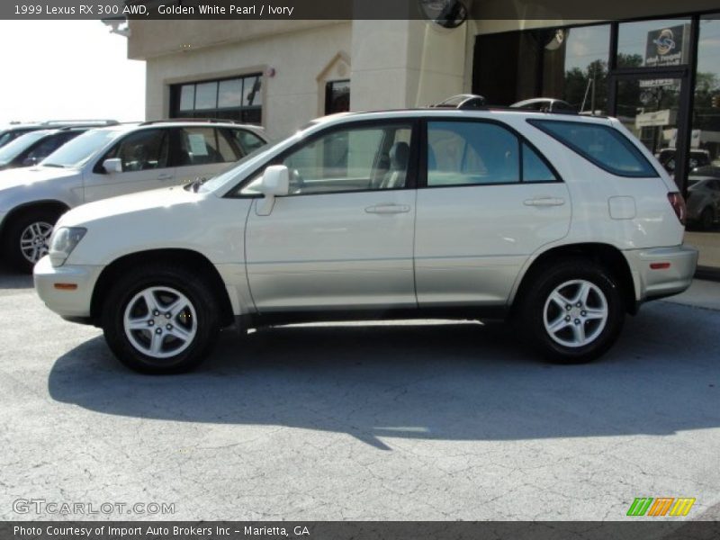 Golden White Pearl / Ivory 1999 Lexus RX 300 AWD