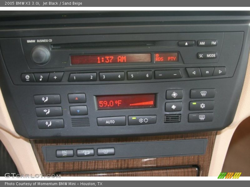 Jet Black / Sand Beige 2005 BMW X3 3.0i