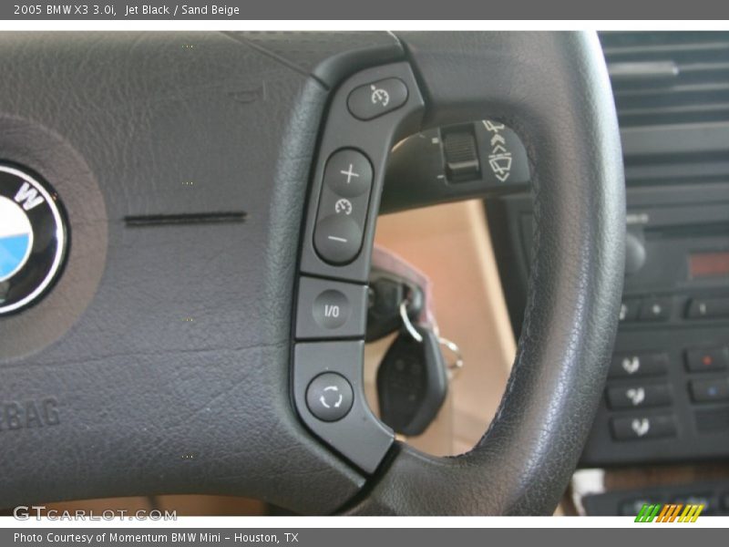 Jet Black / Sand Beige 2005 BMW X3 3.0i