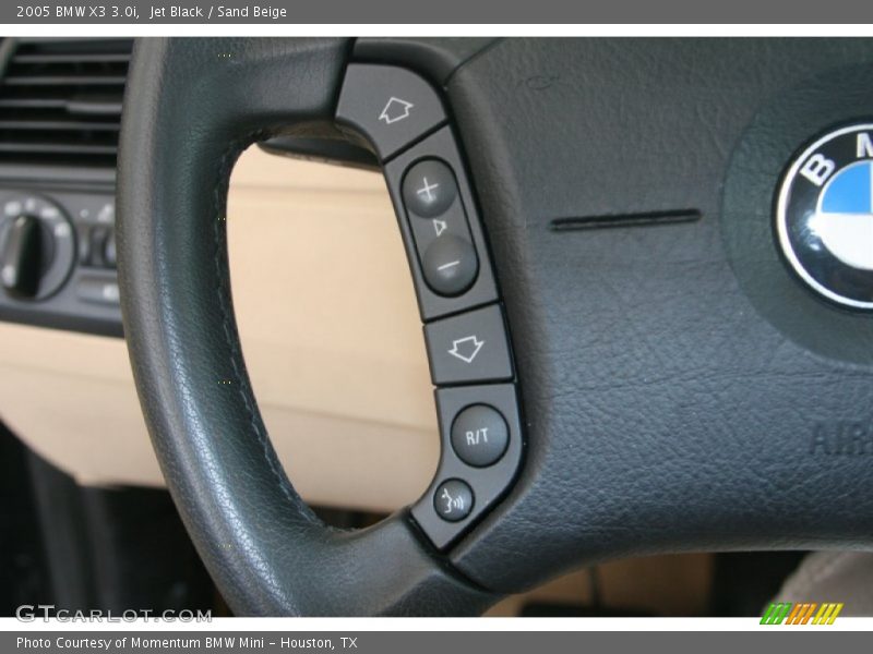 Jet Black / Sand Beige 2005 BMW X3 3.0i