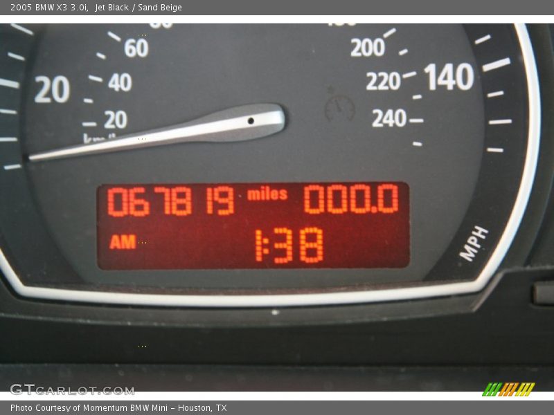 Jet Black / Sand Beige 2005 BMW X3 3.0i