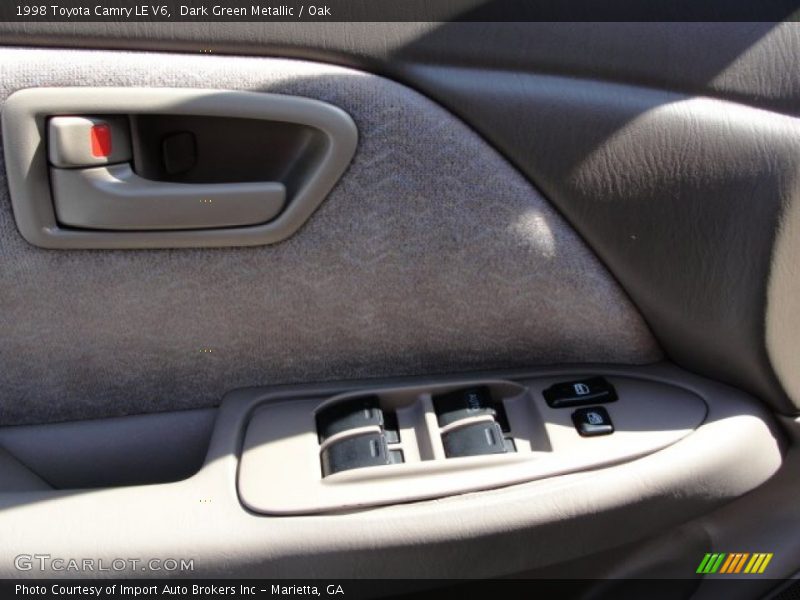 Dark Green Metallic / Oak 1998 Toyota Camry LE V6