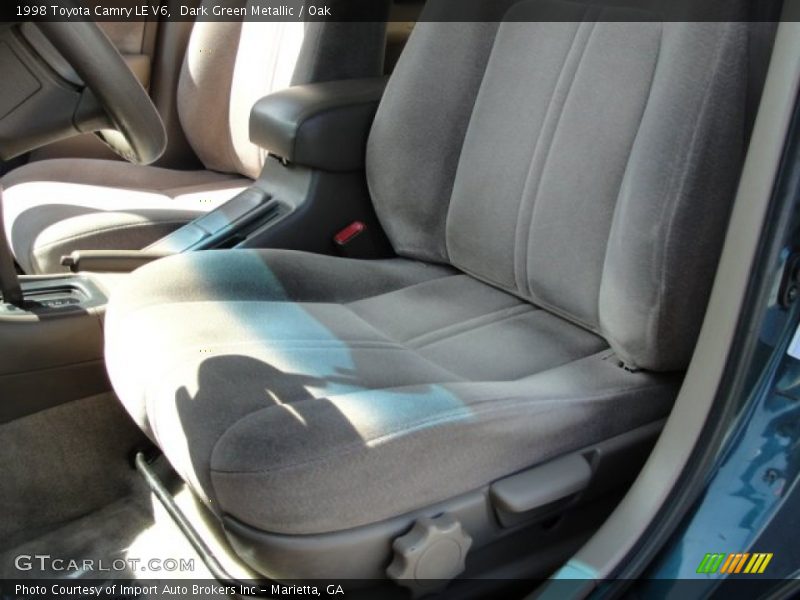 Dark Green Metallic / Oak 1998 Toyota Camry LE V6