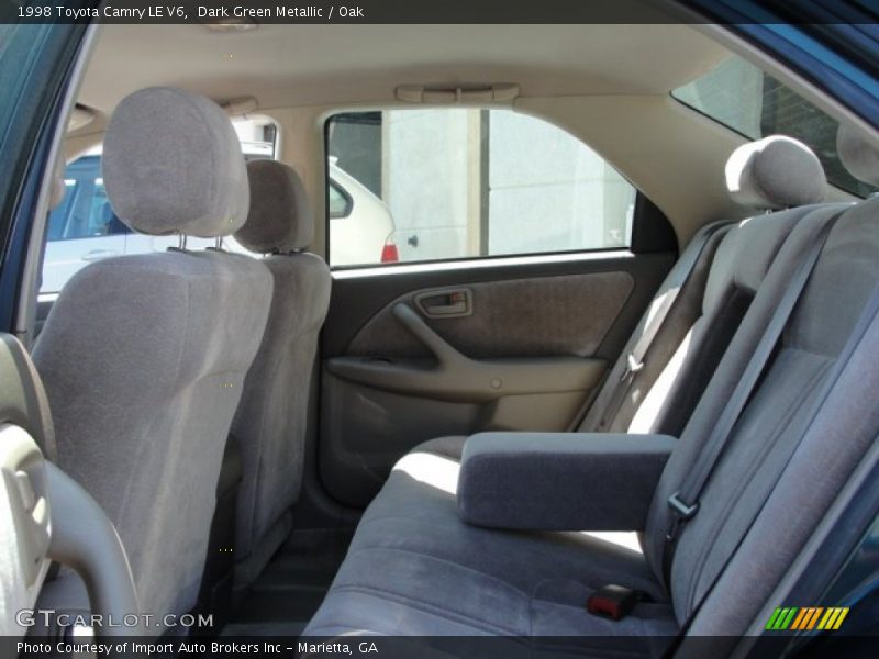 Dark Green Metallic / Oak 1998 Toyota Camry LE V6
