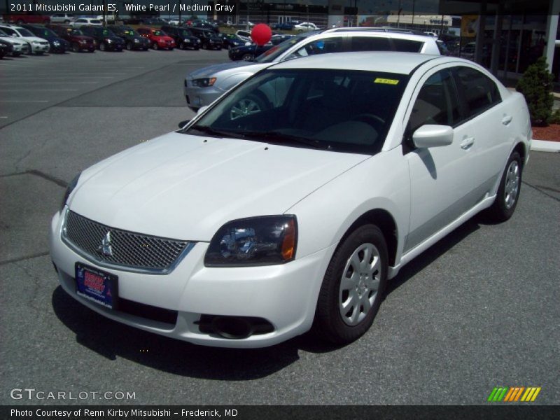 White Pearl / Medium Gray 2011 Mitsubishi Galant ES