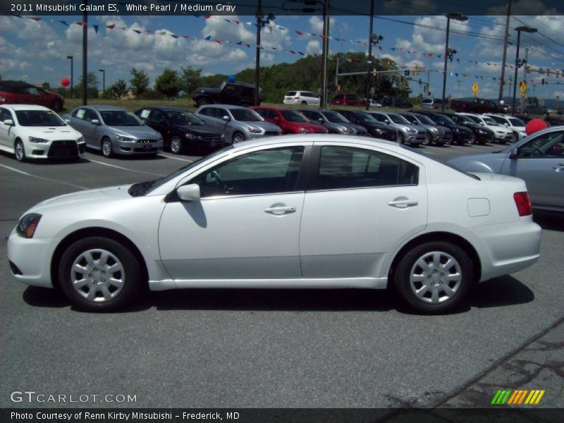 White Pearl / Medium Gray 2011 Mitsubishi Galant ES