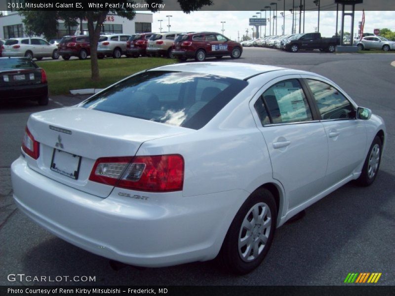 White Pearl / Medium Gray 2011 Mitsubishi Galant ES