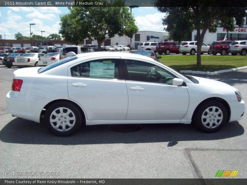 White Pearl / Medium Gray 2011 Mitsubishi Galant ES