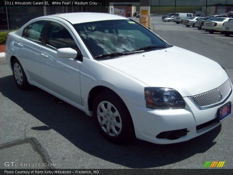 White Pearl / Medium Gray 2011 Mitsubishi Galant ES