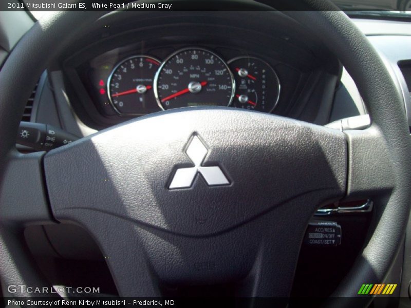 White Pearl / Medium Gray 2011 Mitsubishi Galant ES