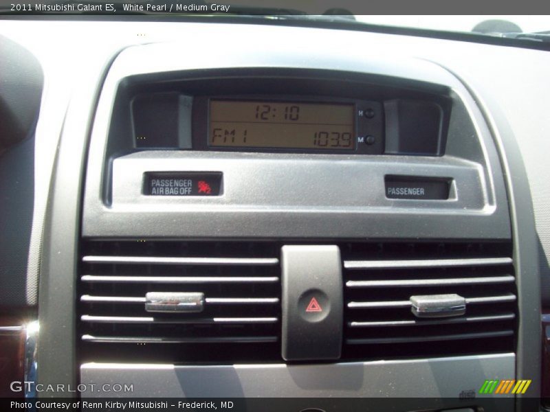 White Pearl / Medium Gray 2011 Mitsubishi Galant ES