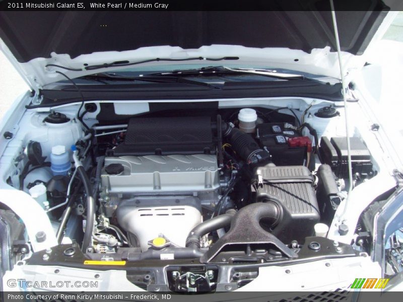 White Pearl / Medium Gray 2011 Mitsubishi Galant ES