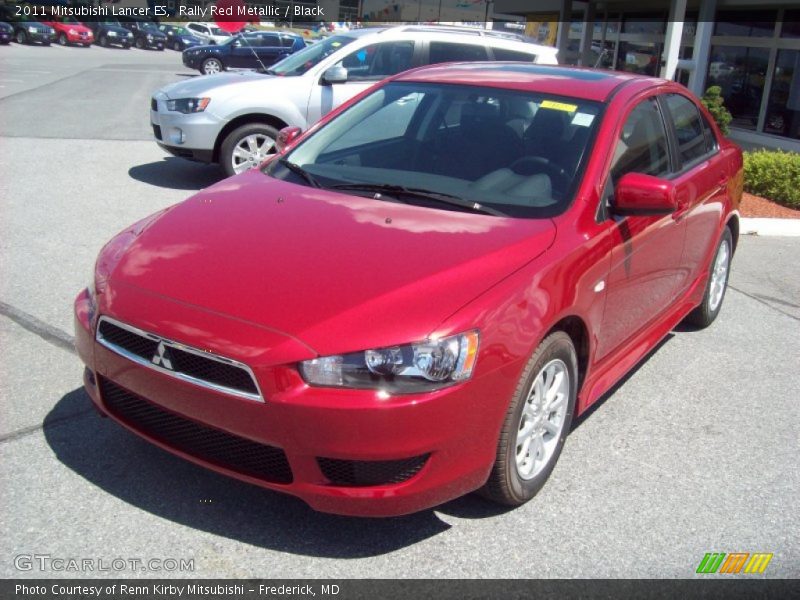 Rally Red Metallic / Black 2011 Mitsubishi Lancer ES