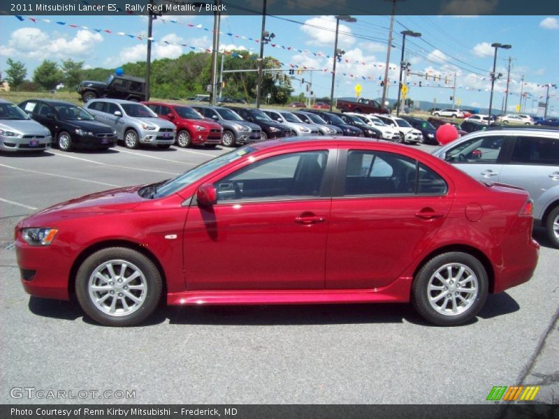 Rally Red Metallic / Black 2011 Mitsubishi Lancer ES