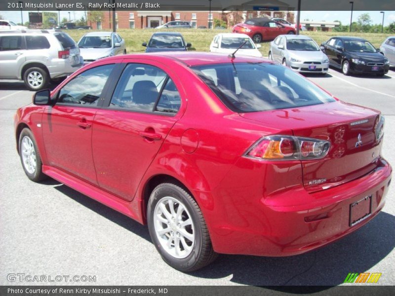 Rally Red Metallic / Black 2011 Mitsubishi Lancer ES
