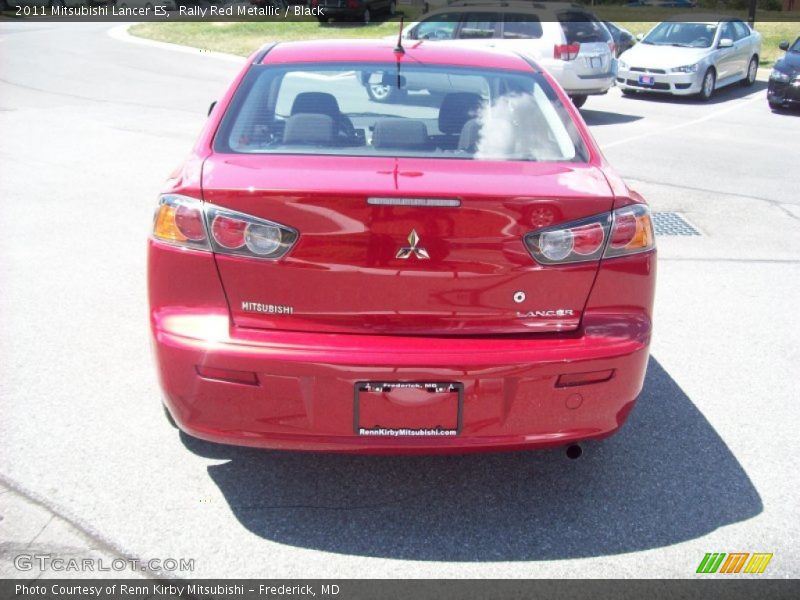 Rally Red Metallic / Black 2011 Mitsubishi Lancer ES