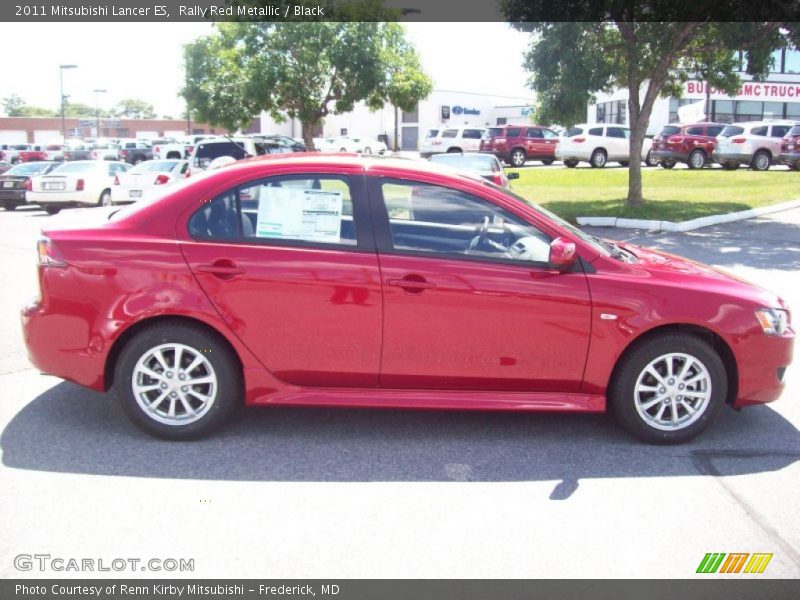 Rally Red Metallic / Black 2011 Mitsubishi Lancer ES