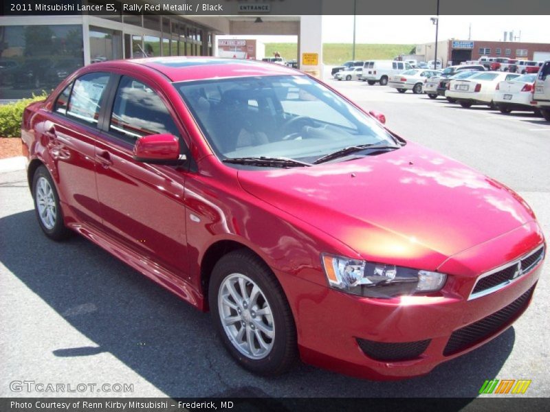 Rally Red Metallic / Black 2011 Mitsubishi Lancer ES