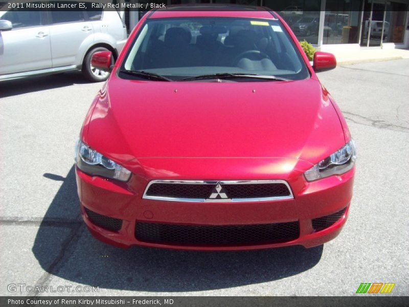 Rally Red Metallic / Black 2011 Mitsubishi Lancer ES