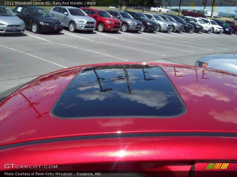 Rally Red Metallic / Black 2011 Mitsubishi Lancer ES