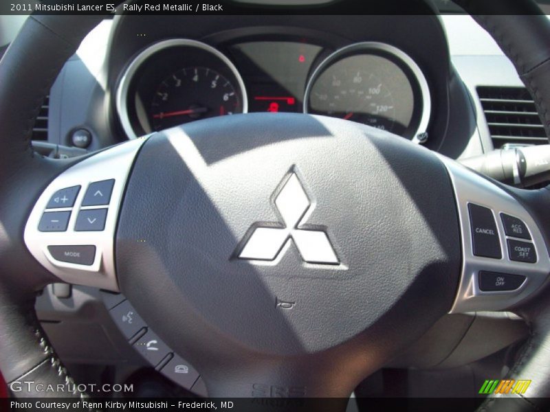 Rally Red Metallic / Black 2011 Mitsubishi Lancer ES